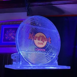 Ice sculpture - Hard Rock Cafe Ice Vinyl record